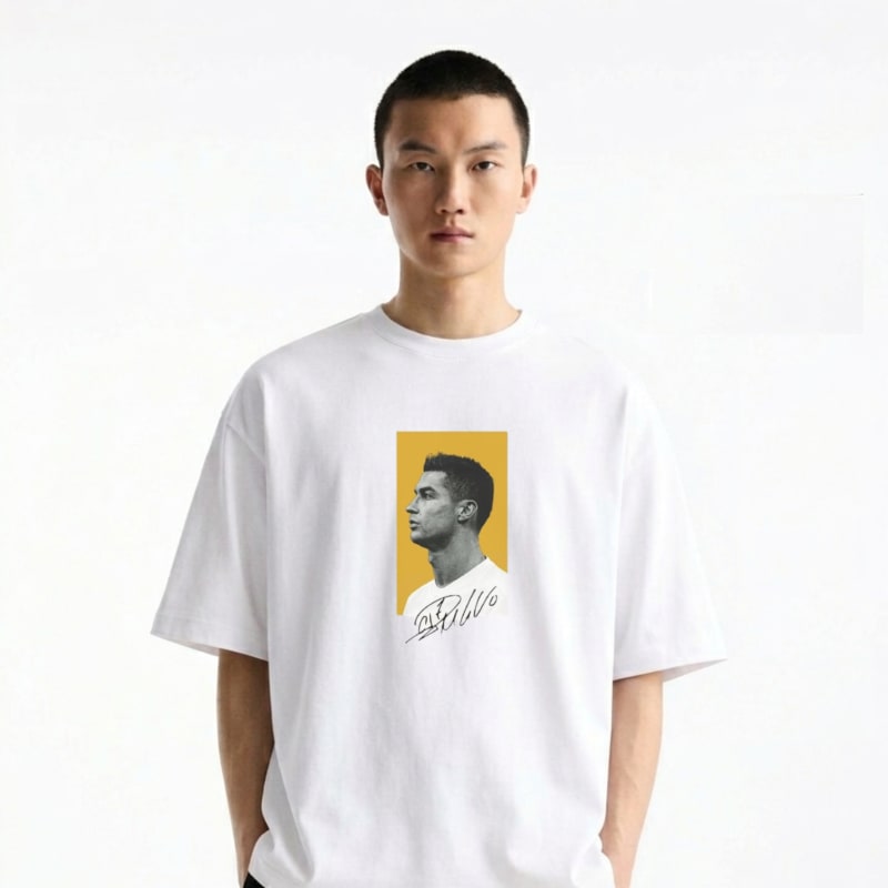CR7 Ronaldo Premium Printed T-Shirt | Perfect Prints Pakistan