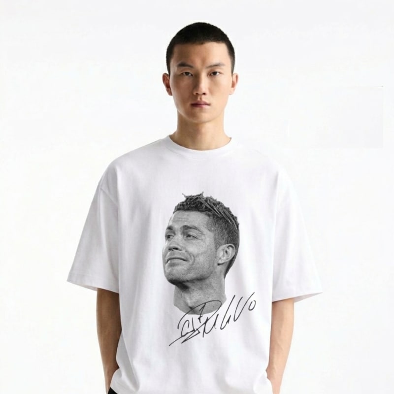 CR7 Ronaldo Premium Printed T-Shirt | True Football Fan Edition | Perfect Prints Pakistan