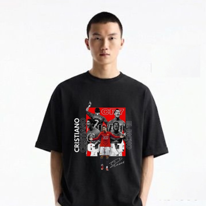 GOAT Edition — Ronaldo Printed T-Shirt | Soft Cotton | Limited Stock | Perfect Prints