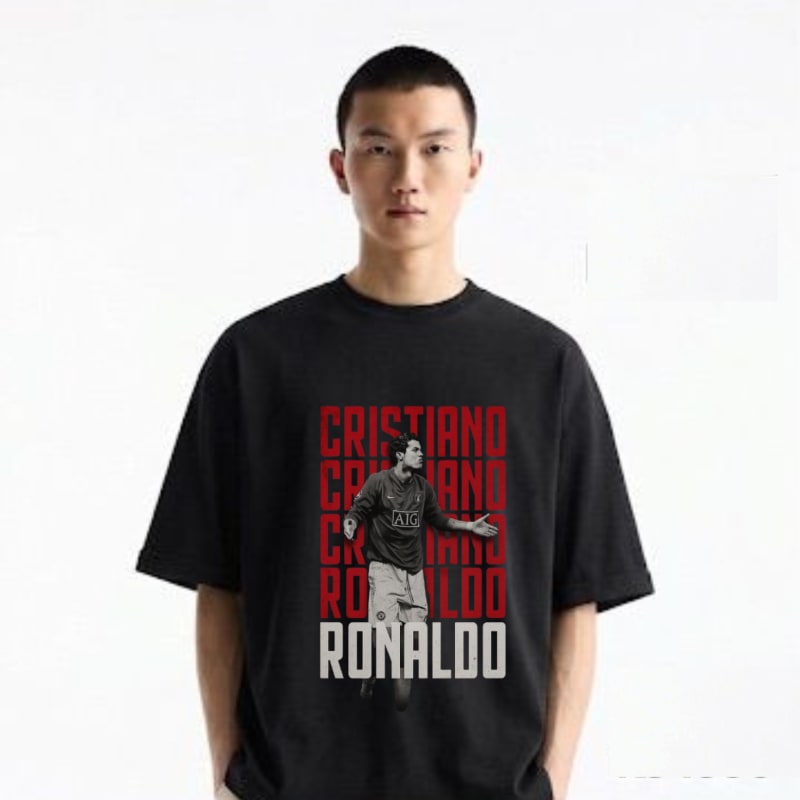 Ronaldo Printed T-Shirt Pakistan | 100% Cotton Soft Fabric | S to XXL | Fast Delivery
