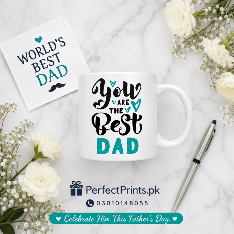 Best Dad in the World Mug — Father's Day Gift | PerfectPrints.pk