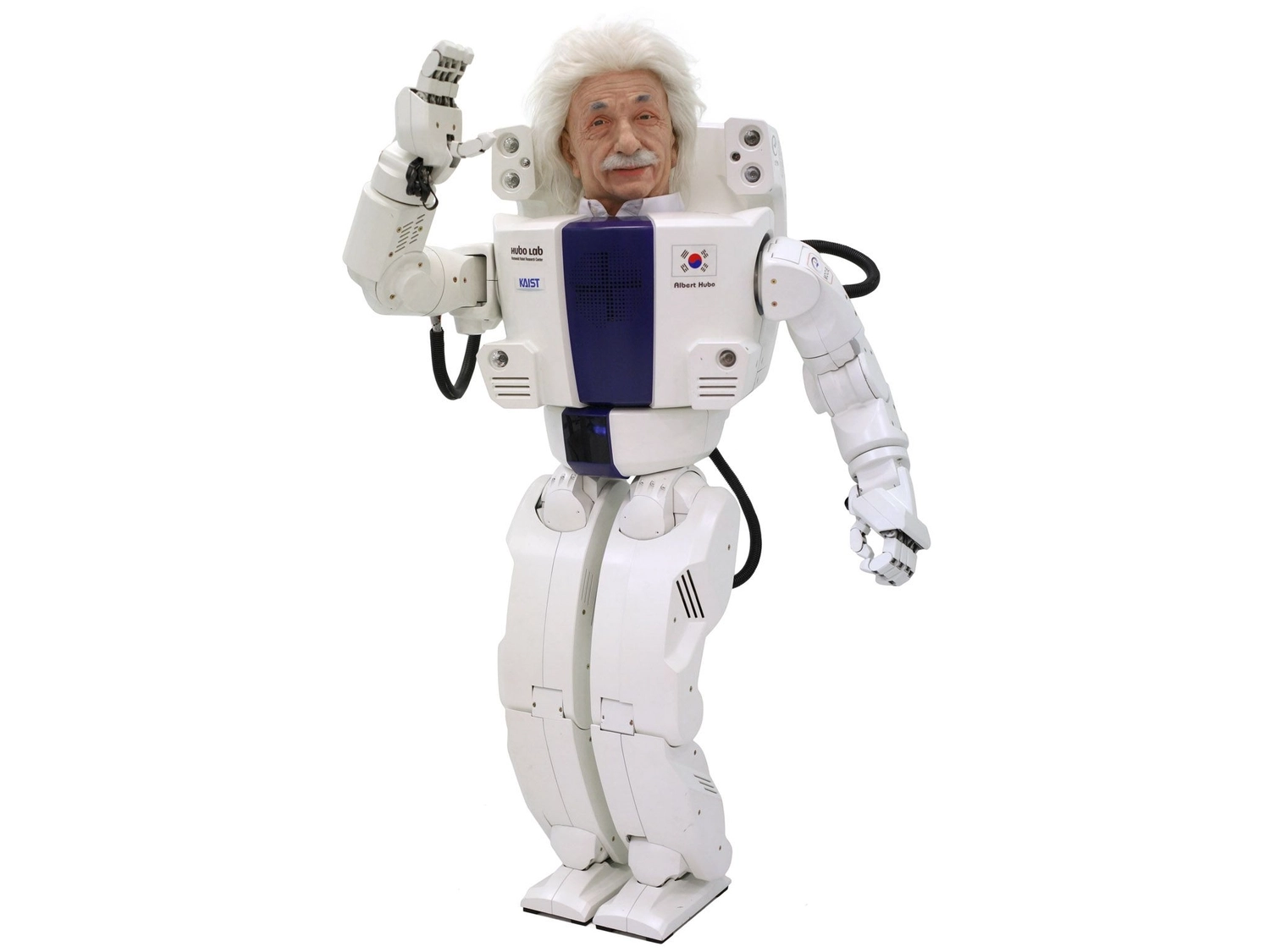 Albert HUBO showed how a humanoid can pair a lifelike head with bipedal motion in a research platform built for human interaction