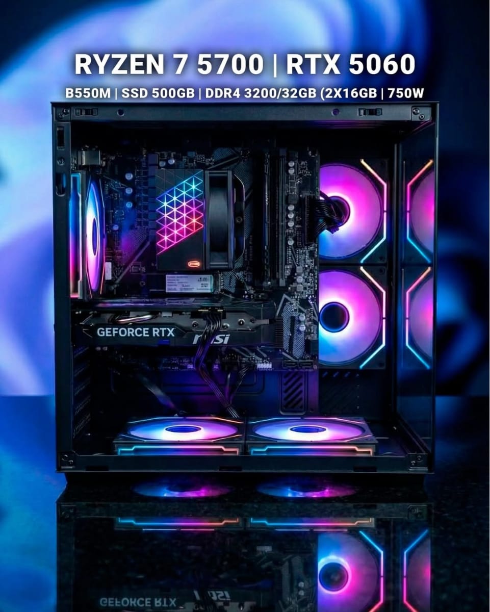 Игровая сборка Ryzen 7 5700 + RTX 5060