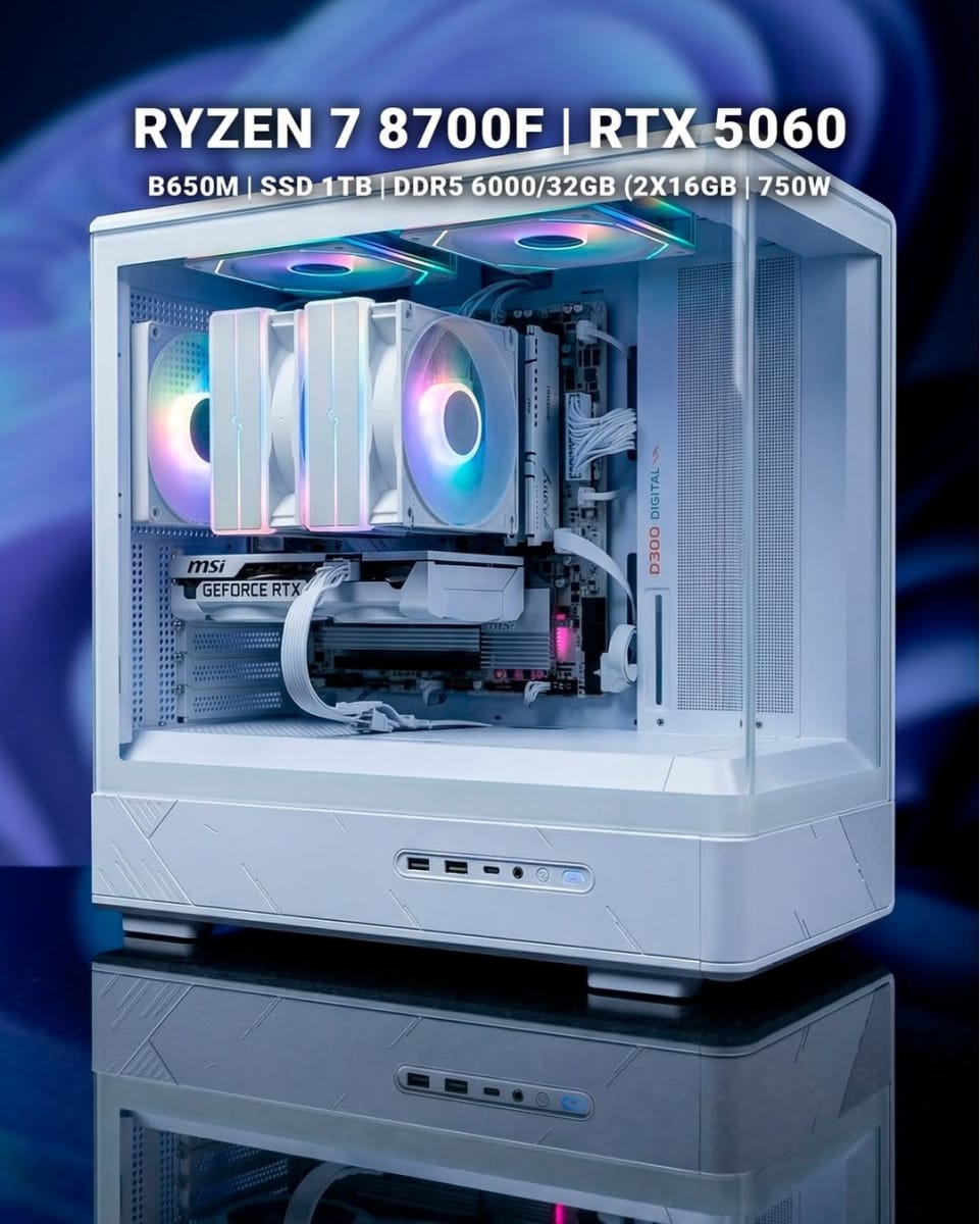 Игровая сборка Ryzen 7 8700F + RTX 5060