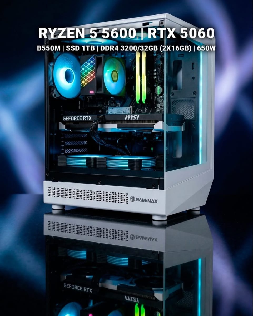Игровая сборка Ryzen 5 5600 + RTX 5060