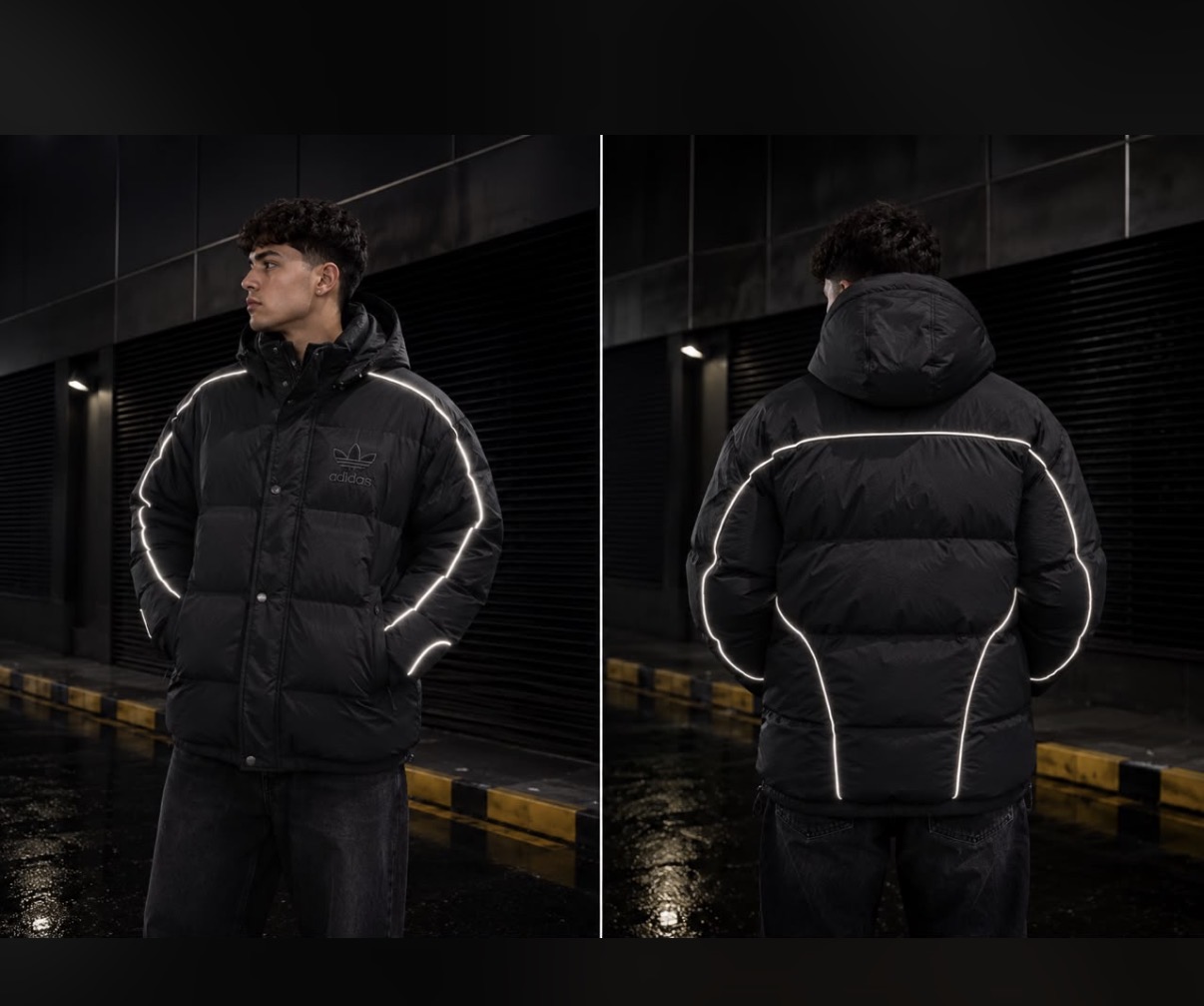 Chaqueta Acolchada Negra Adidas