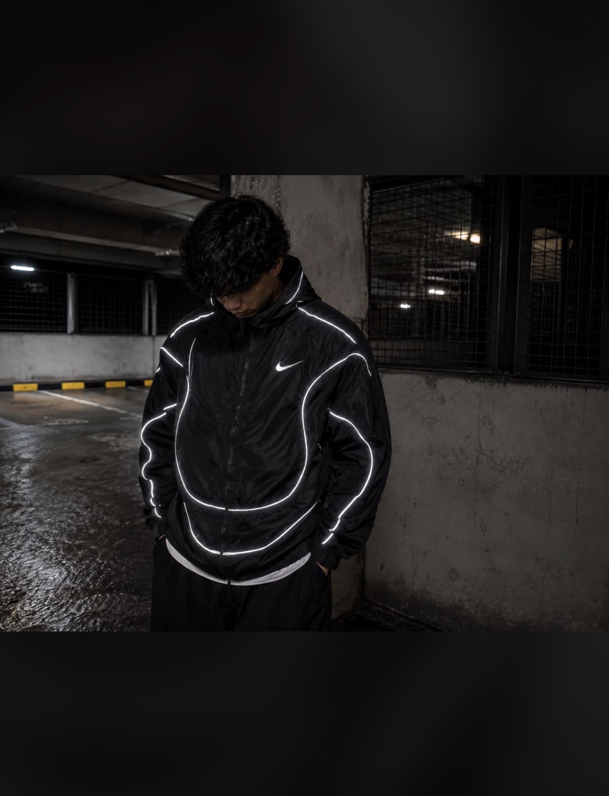 Chaqueta rompevientos 1.1 Reflectiva Negra Nike