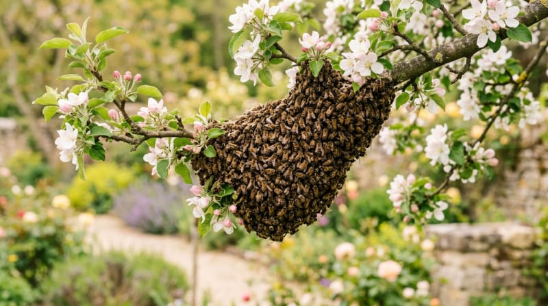 Essaim d'abeilles : que faire et qui appeler en urgence ?