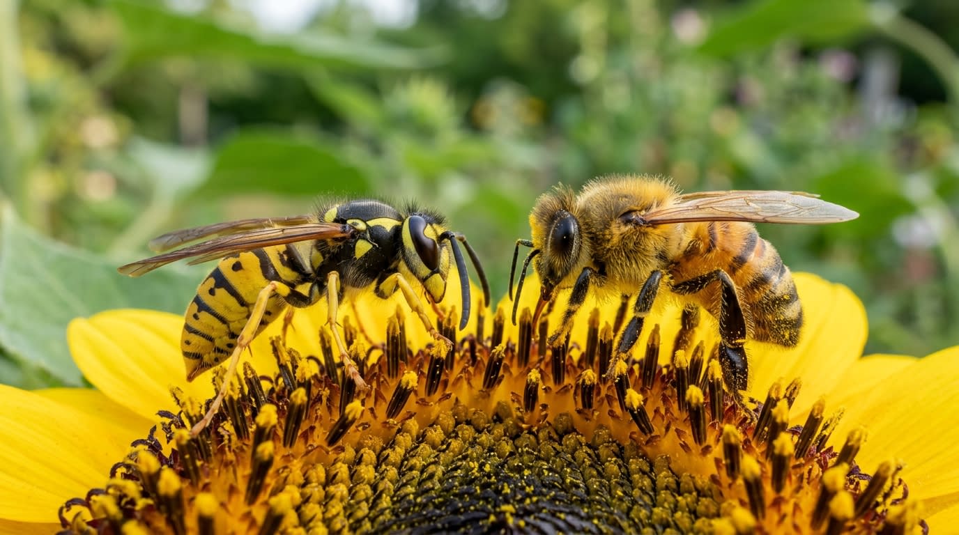 Différence guêpe et abeille : 5 critères pour les reconnaître en 30 secondes