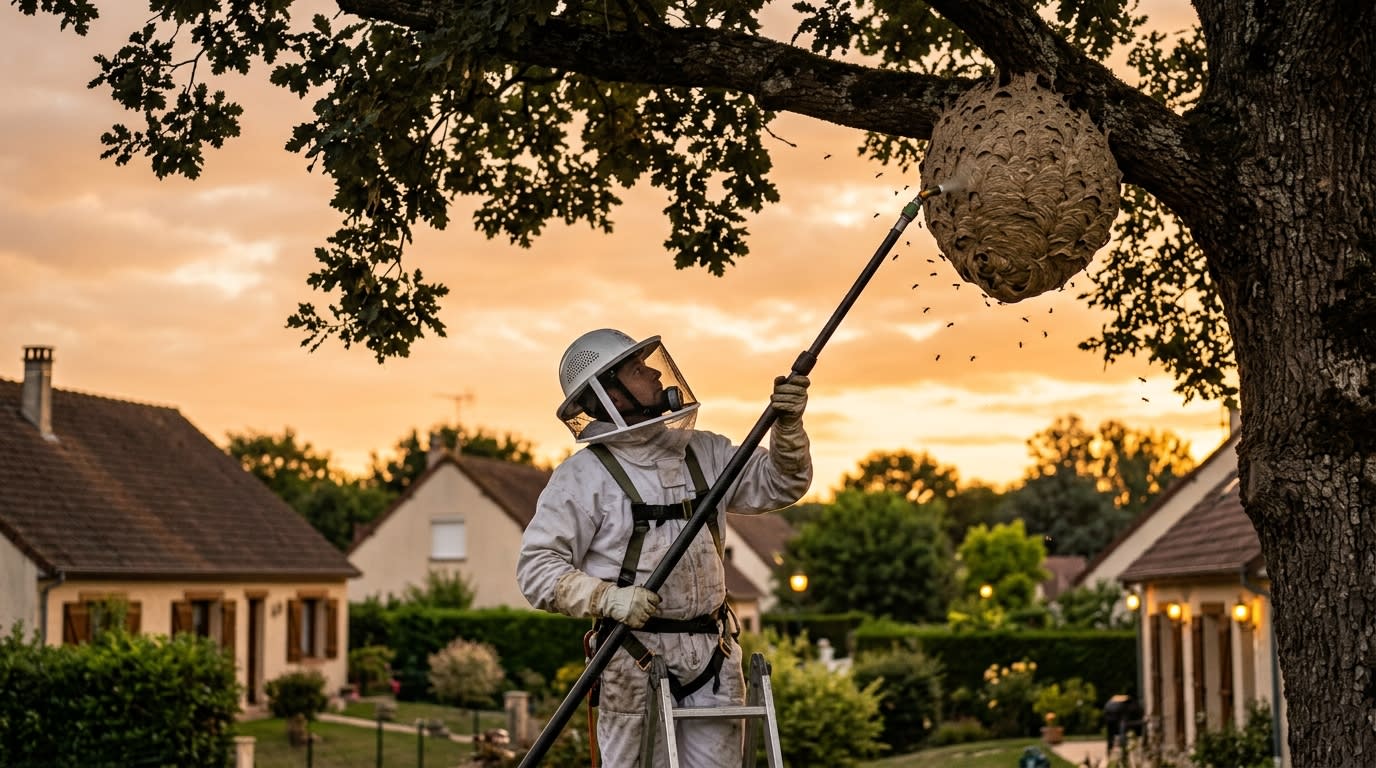 Frelon asiatique : destruction de nid, méthodes et tarifs 2026
