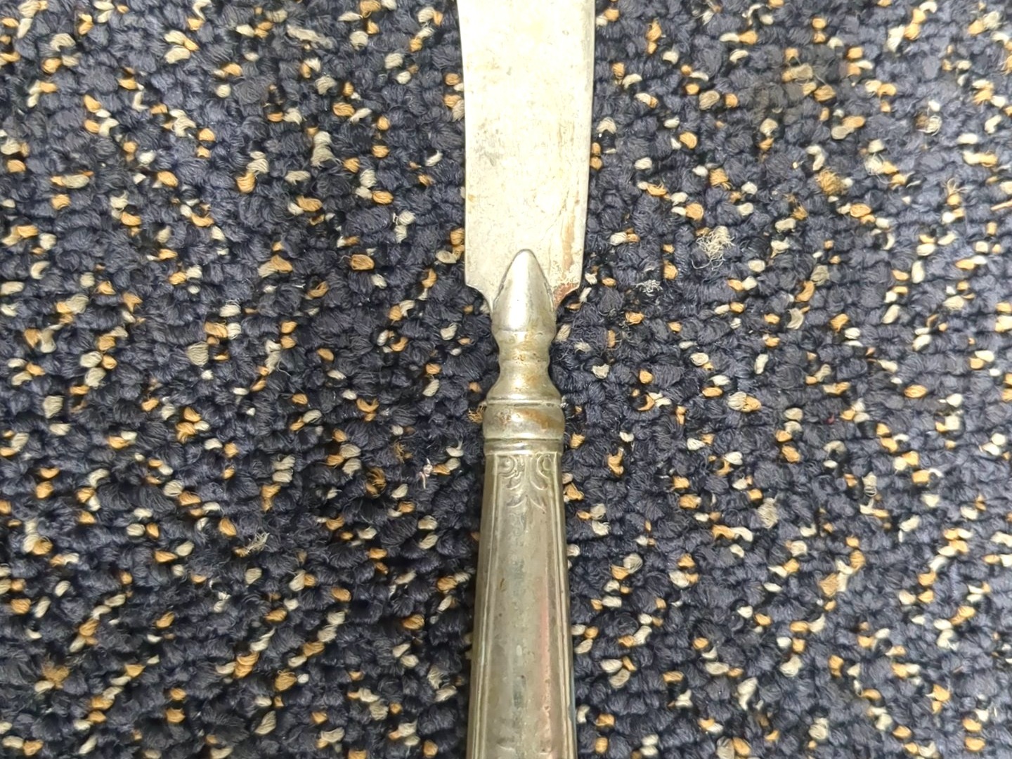 Butter Knife, Silver-Plated, Vintage with Decorative Handle