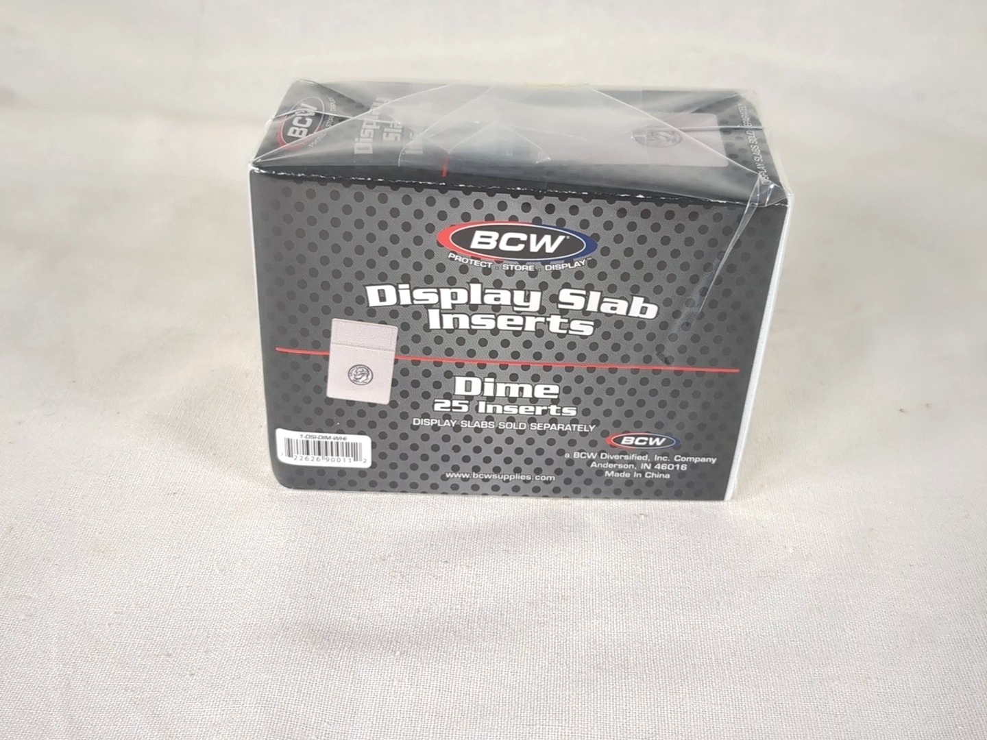 BCW Display Slab Inserts for Dime, 25-Count, White Foam