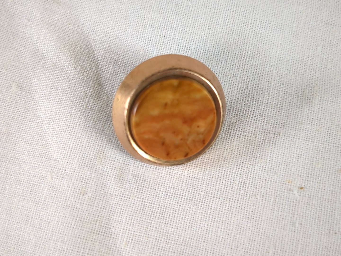 Brass Collar Button Stay, Vintage Large