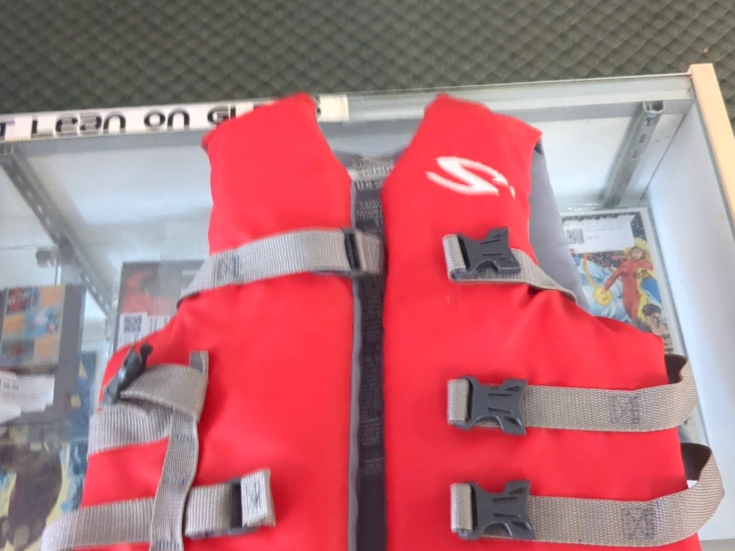 Coleman Youth Type III PFD Life Jacket Vest, Red/Gray Ski Vest