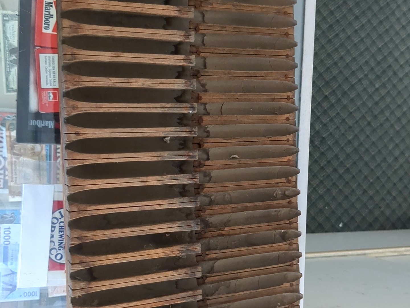 Antique Wooden Cigar Mold, 20-cavity Press