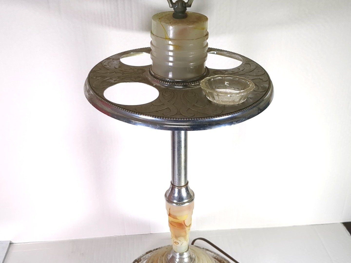 Smoking Stand mid century modern marble