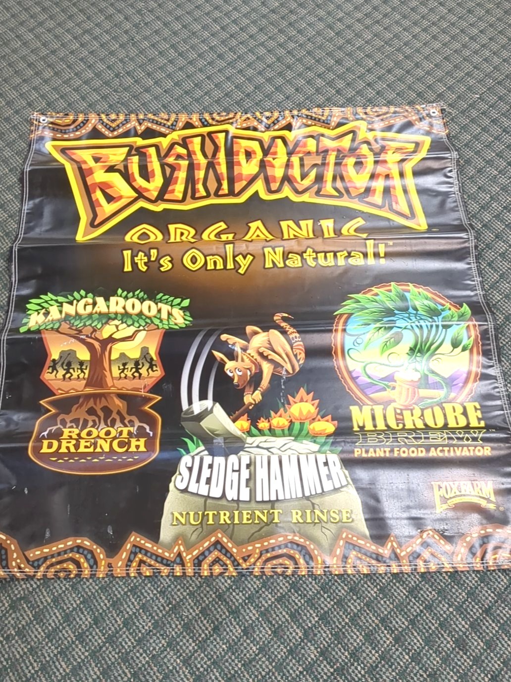 FoxFarm Bush Doctor product line Banner Large 40 x 47