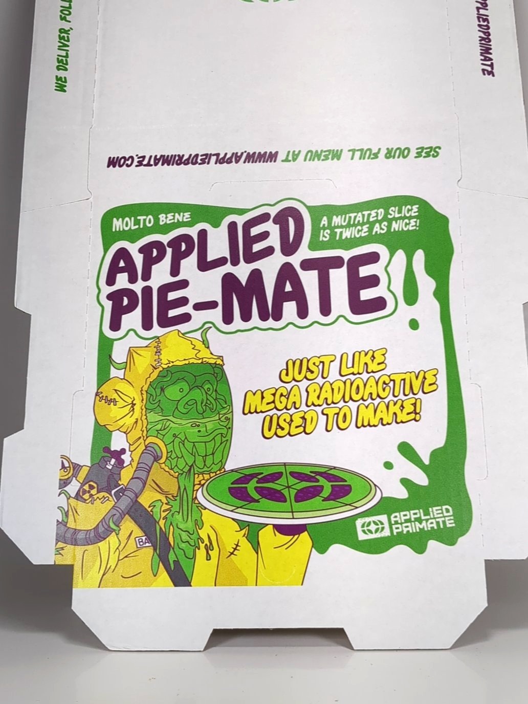 Applied Pie-Mate Pizza Box, Mutant Ape Yacht Club Promotional Packaging