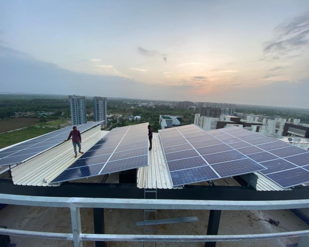 Cosmic Powertech solar after-sales service team