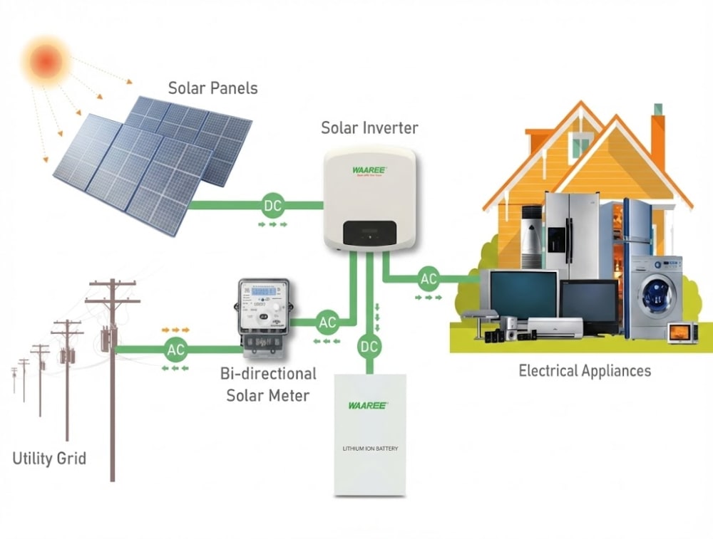 Hybrid Rooftop Solar System