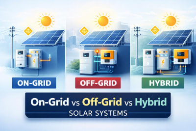 On-Grid vs Off-Grid vs Hybrid Solar Systems: Which One Is Right for You?