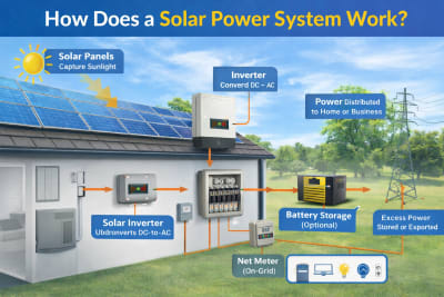 How Does a Solar Power System Work? A Complete Beginner’s Guide