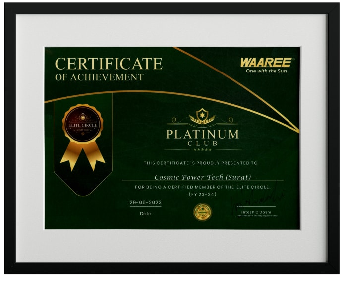Cosmic Powertech Certification 2