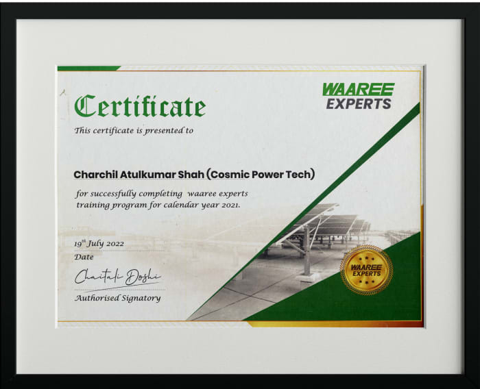 Cosmic Powertech Certification 1