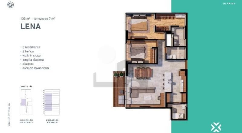 Imagen 6 de Departamento en venta en Alpes, San Luis Potosí 