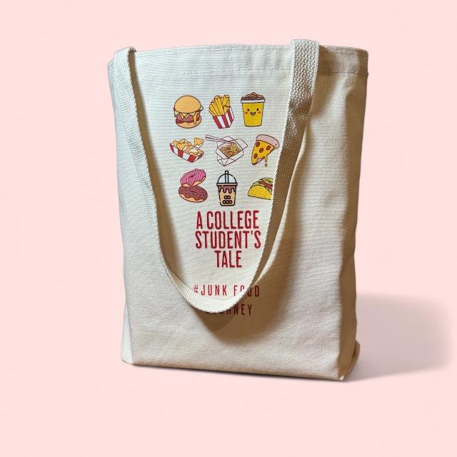 Pink material Tote bag
