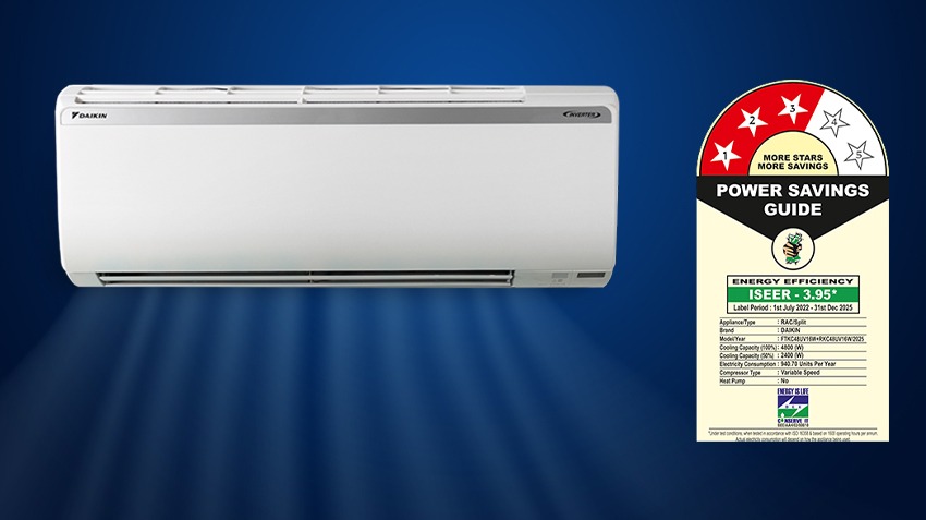 Daikin 1.4 Ton 3 Star Inverter Split AC FTKC48