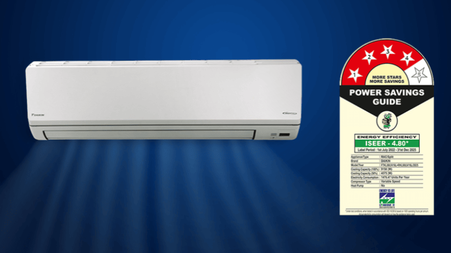 Daikin 2.5 Ton 4 Star Inverter Split AC FTKL90