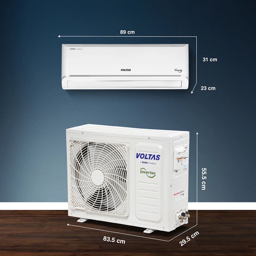 Voltas 1.5 Ton 3 Star Inverter Split AC 183INV VECTRA ZEN SILVER