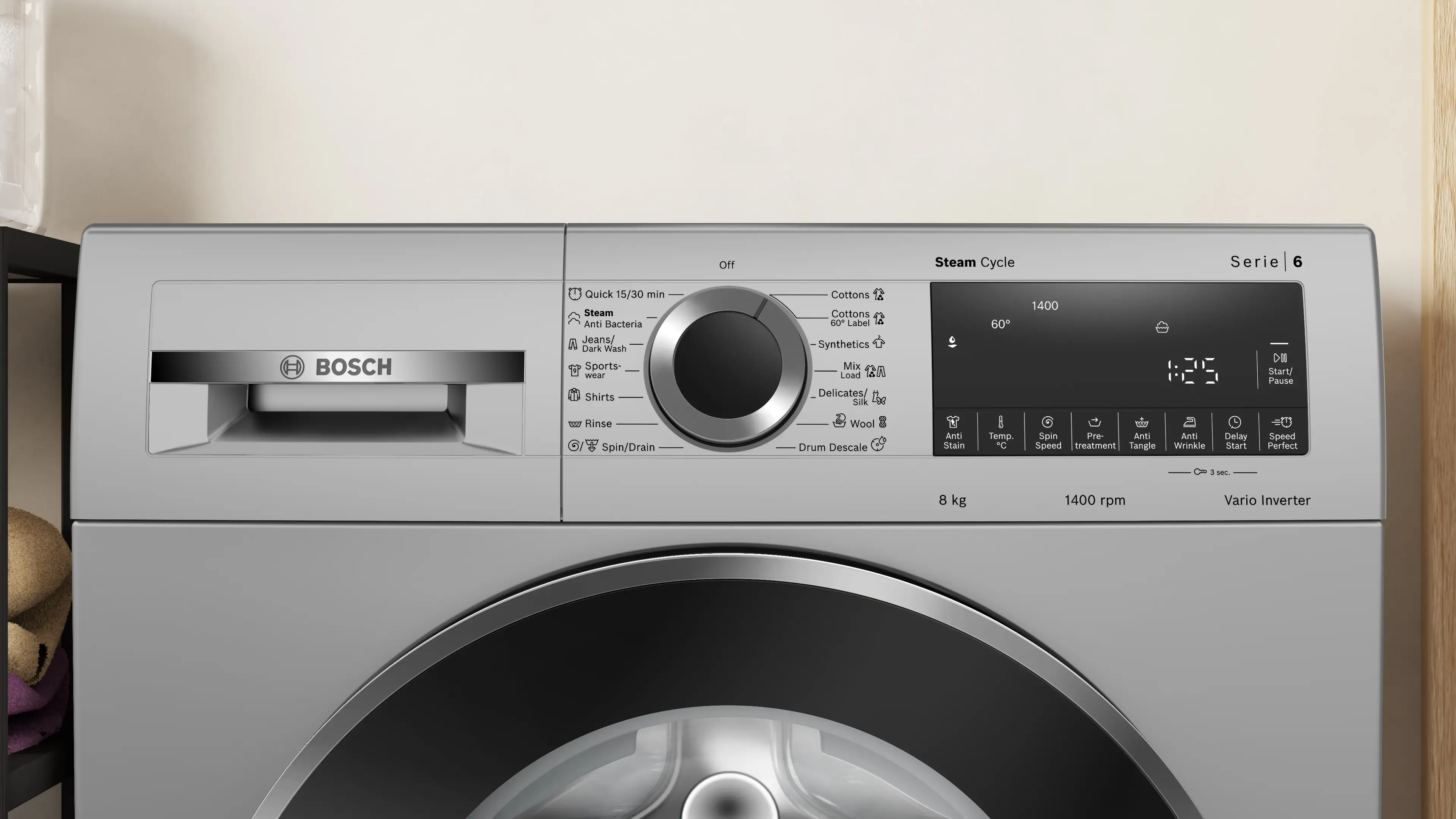 BOSCH 8 Kg Fully Automatic Front Washing Machine WGA2341SIN