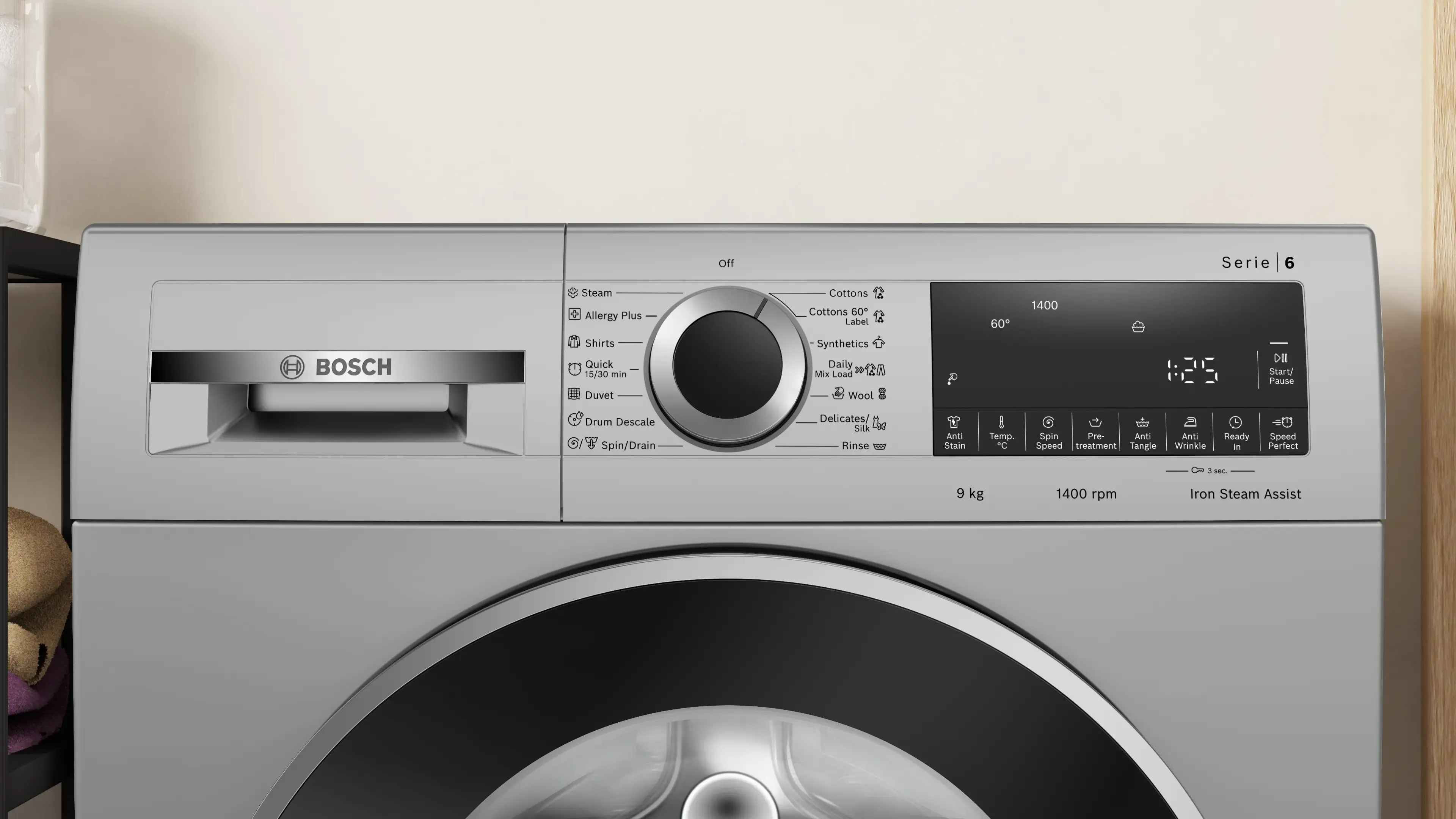 BOSCH 9 Kg Fully Automatic Front Washing Machine WGA244ZSIN