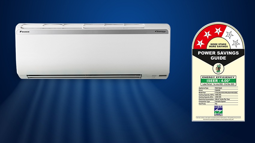 Daikin 1.5 Ton 3 Star Inverter Split AC FTKL50