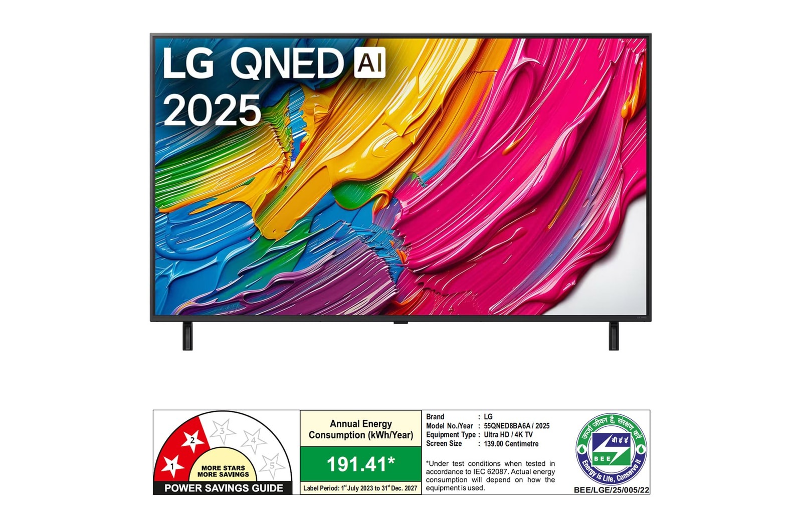 LG 55 Inch Smart LED TV 55QNED8BA6A