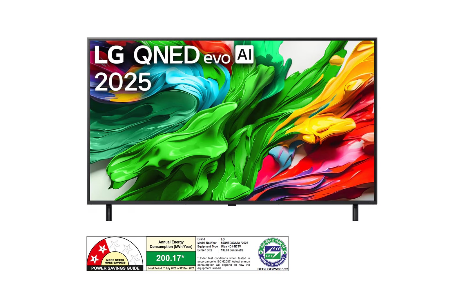 LG 55 Inch 4K QNED MiniLED Smart LED TV 55QNED8GA6A