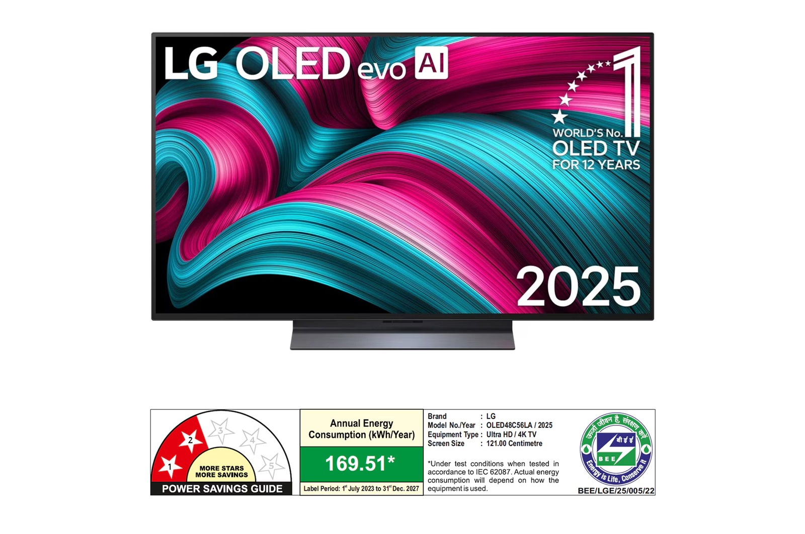 LG 48 Inch OLED evo Smart LED TV OLED48C56LA