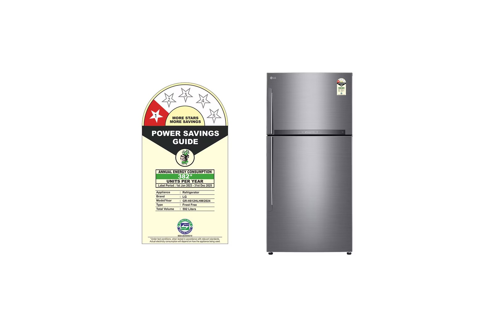 LG 592 Litres Frost Free Refrigerator GR-H812HLHM
