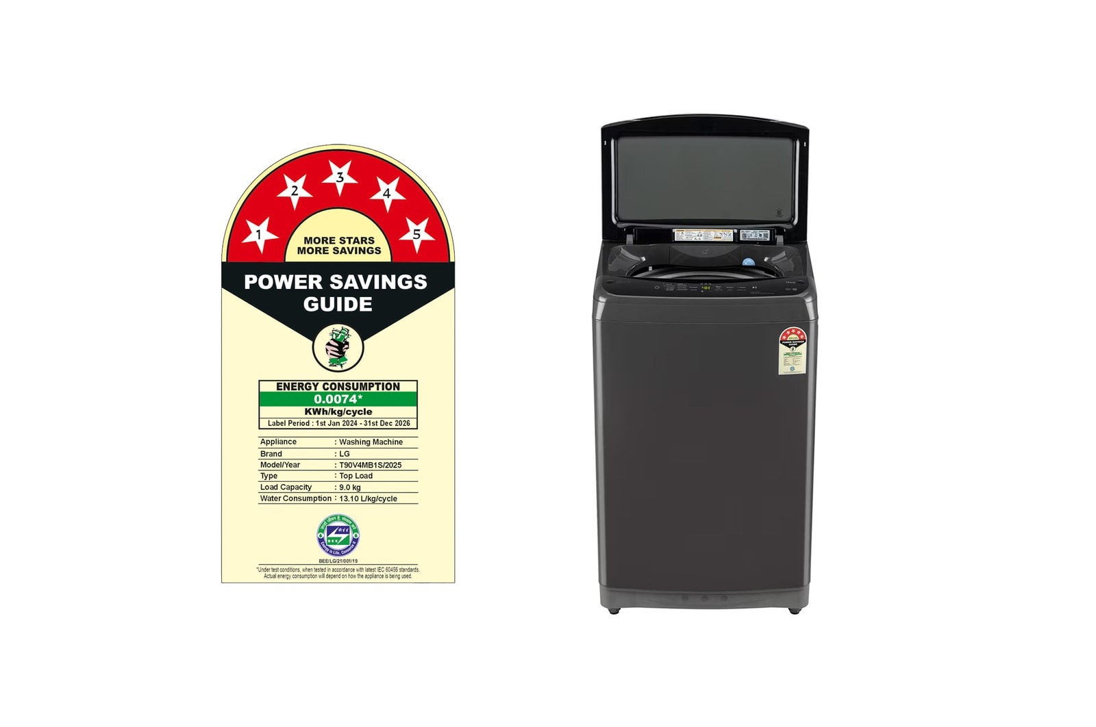LG 9 Kg Fully Automatic Top Load Washing Machine T90V4MB1S