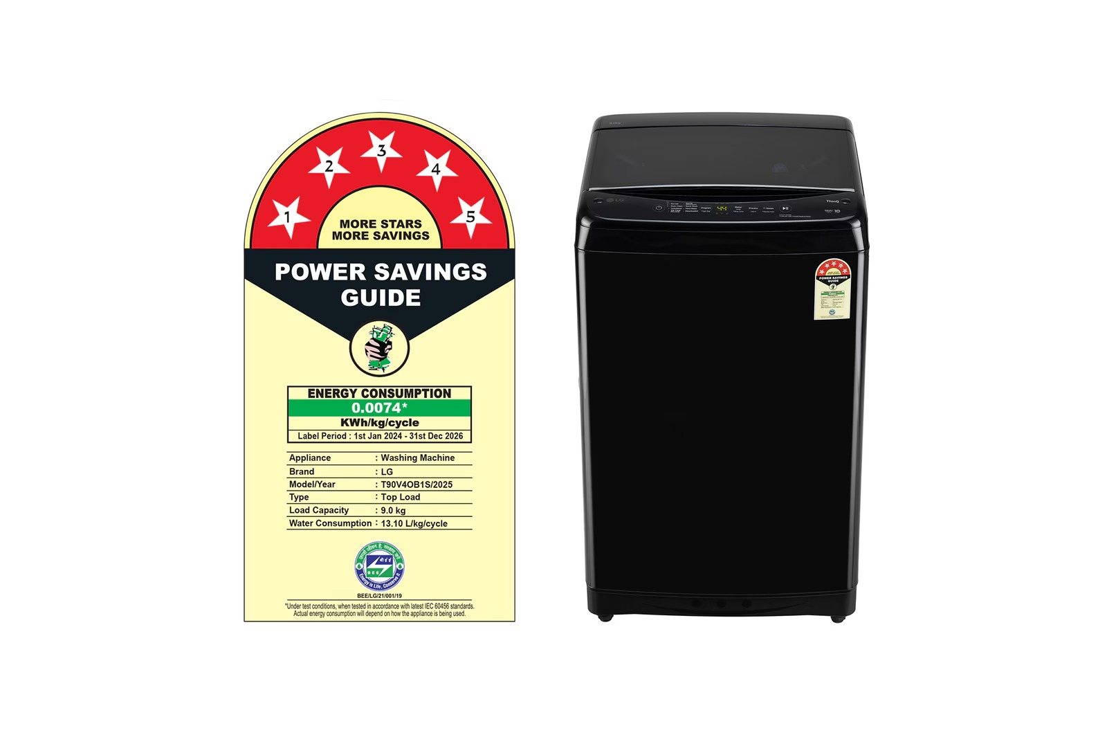 LG 9 Kg Fully Automatic Top Load Washing Machine T90V4OB1S