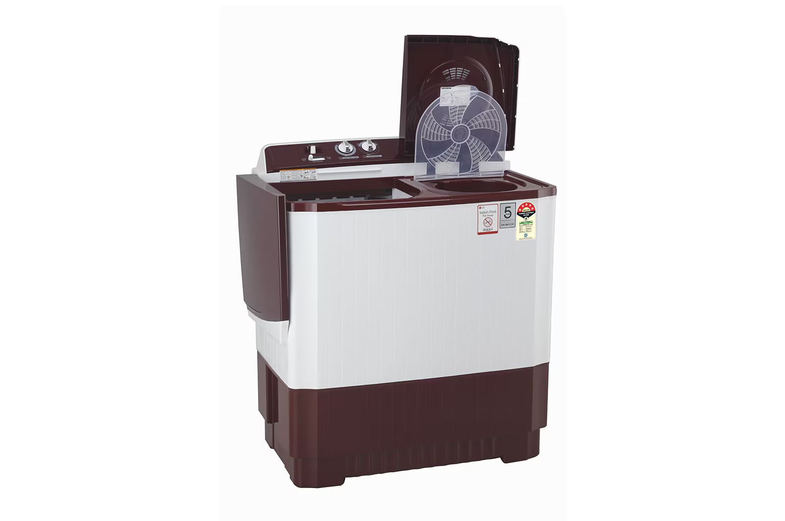 LG 10.5 Kg Semi Automatic Washing Machine P105ASRAZ