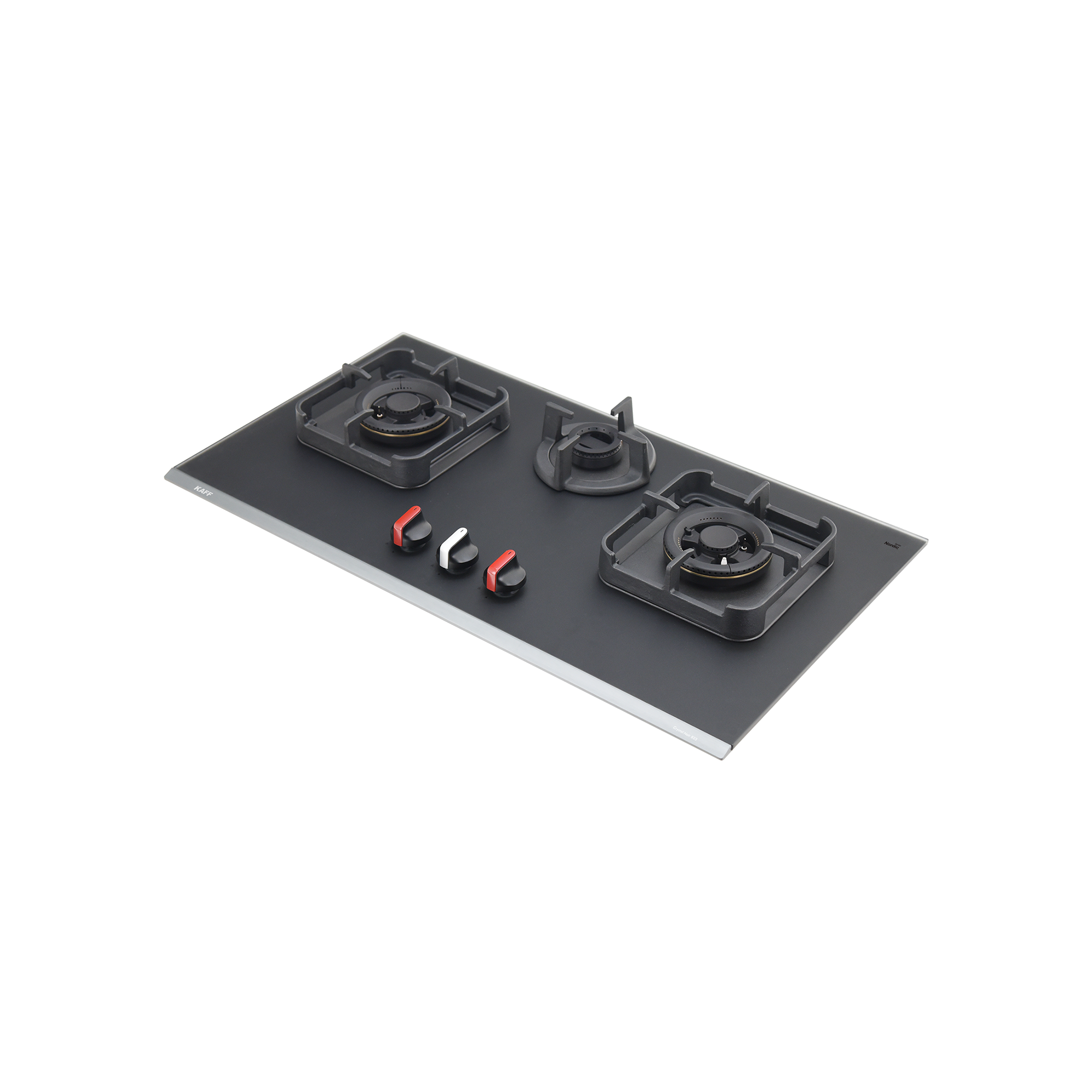 Kaff Built In Gas Hob 3 Burner 82cm CRYSTAL NOIR 823 - CRYSTAL NOIR 823
