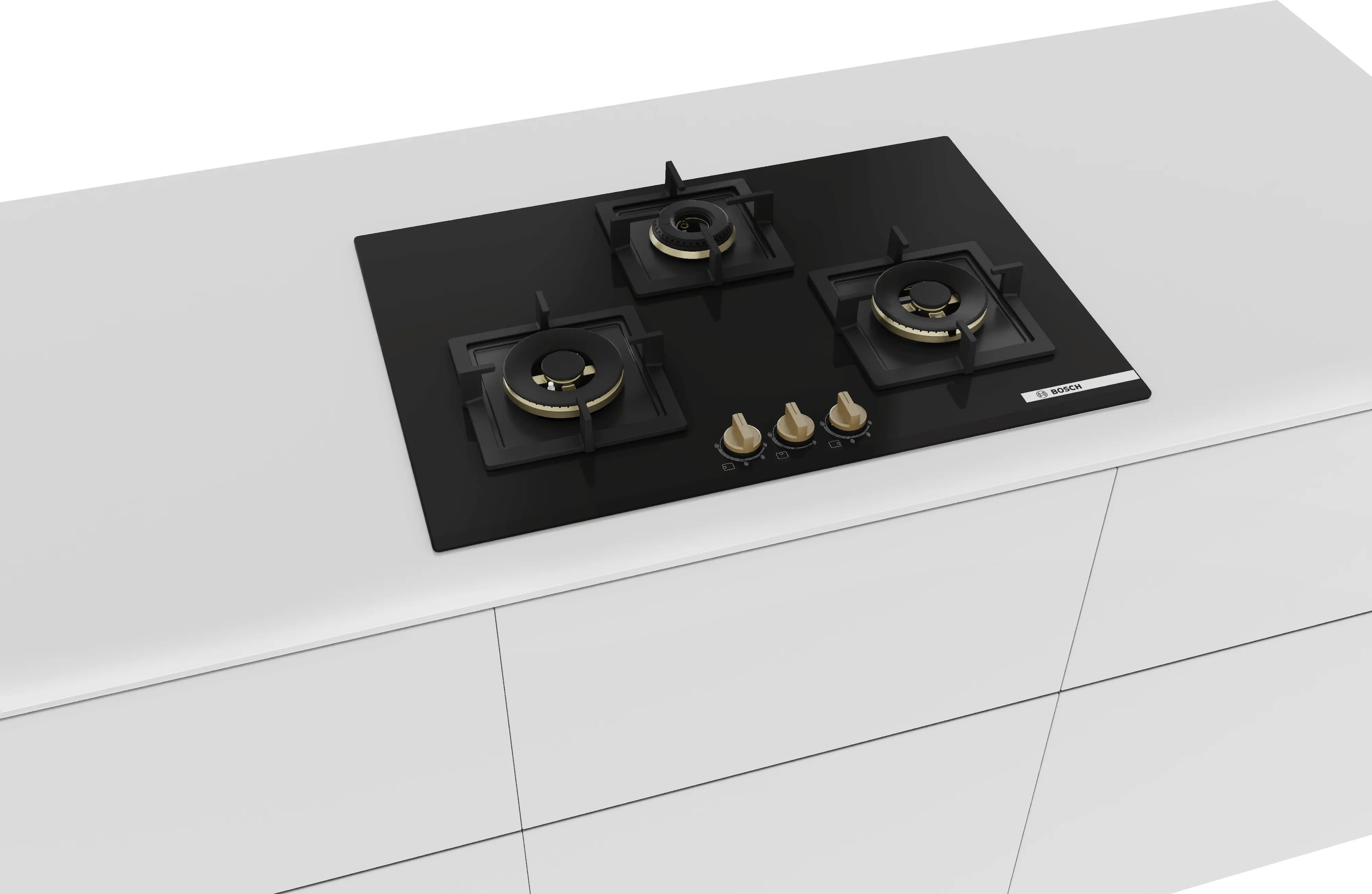 Bosch Built-in Gas Hob 3 Burner 75cm PND7B6G20I - PND7B6G20I