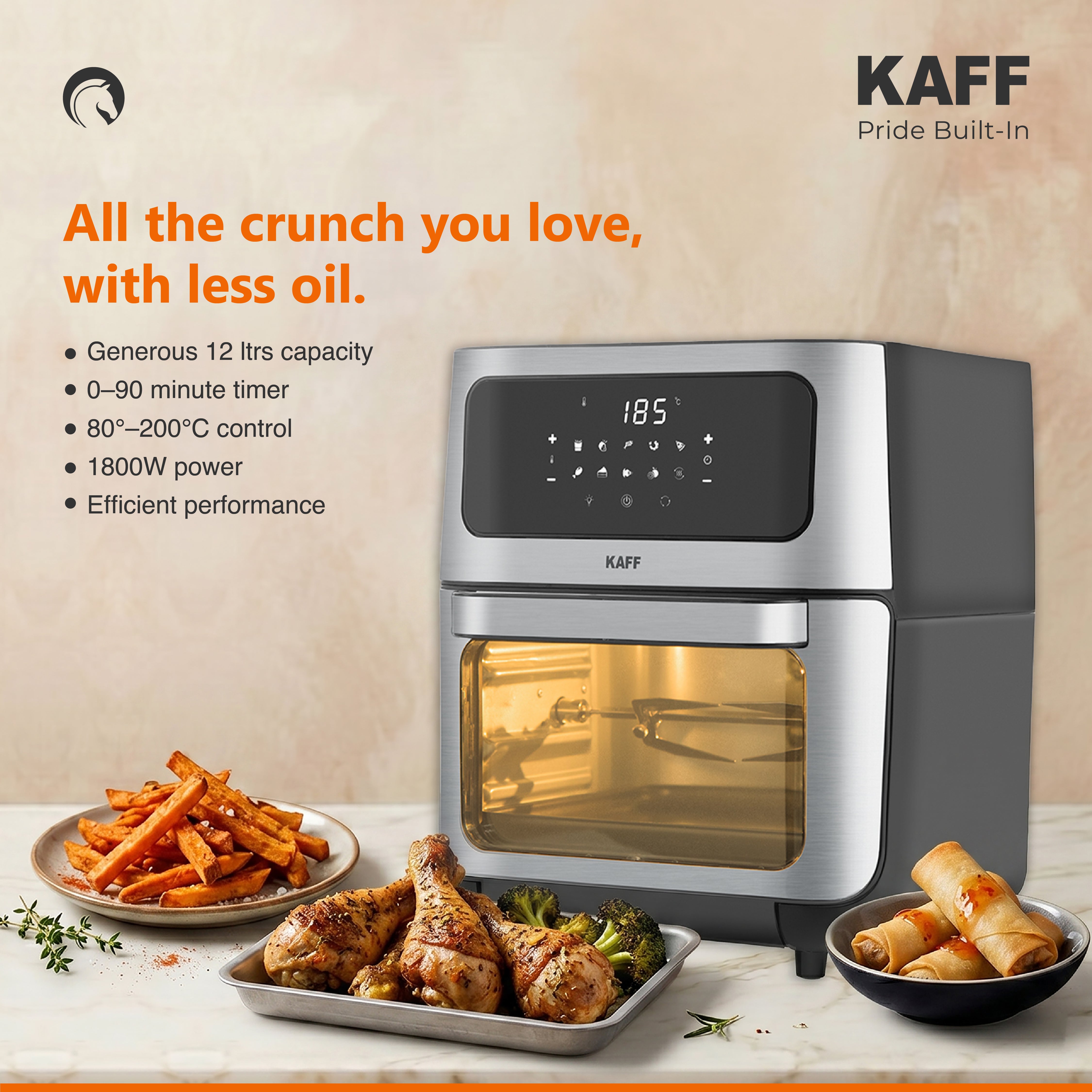 Kaff Electric Air Fryer 12Ltr KFR12