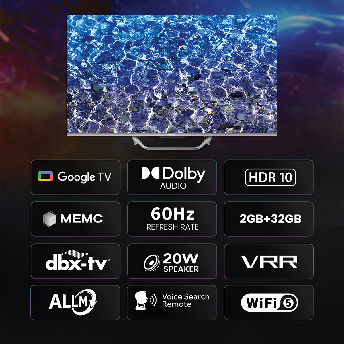 Haier 43 Inch 4K UHD LED TV LEH43S80FUX