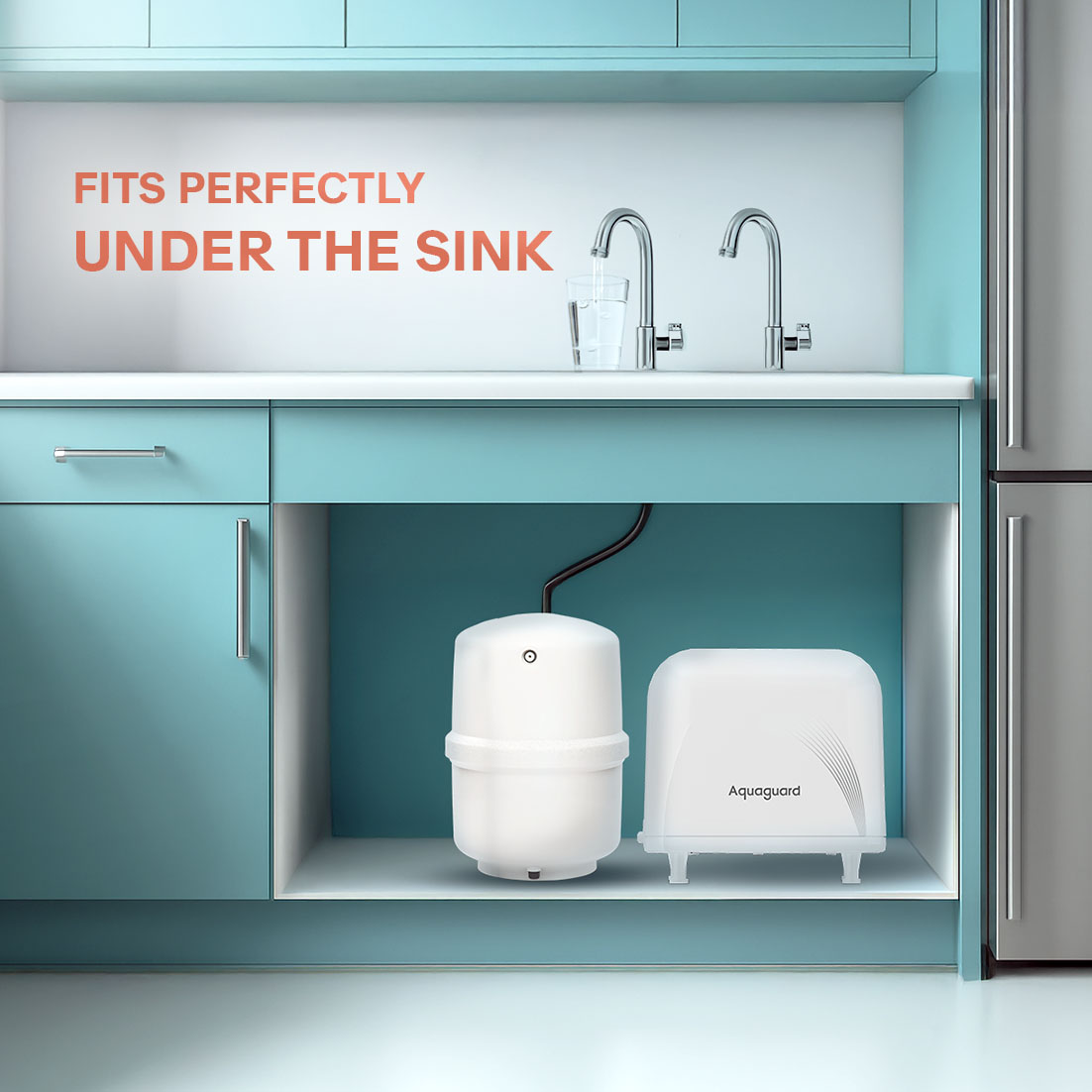 Eureka Forbes Wall Mount Water Purifier AQUAGUARD ENRICH HYDE RO+UV CUALK UTC 1X