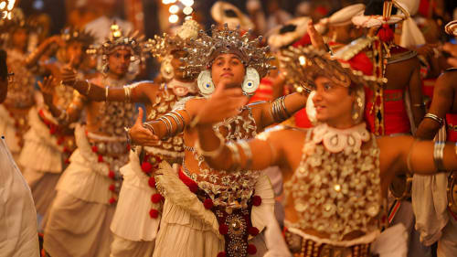 Kandy Esala Perahera elephant procession