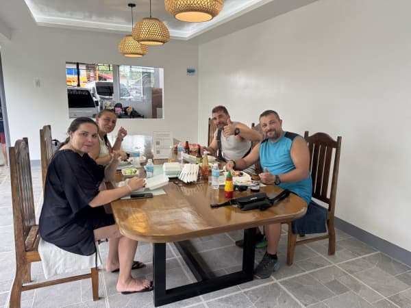 Private adventure tour group dining basecamp facilities